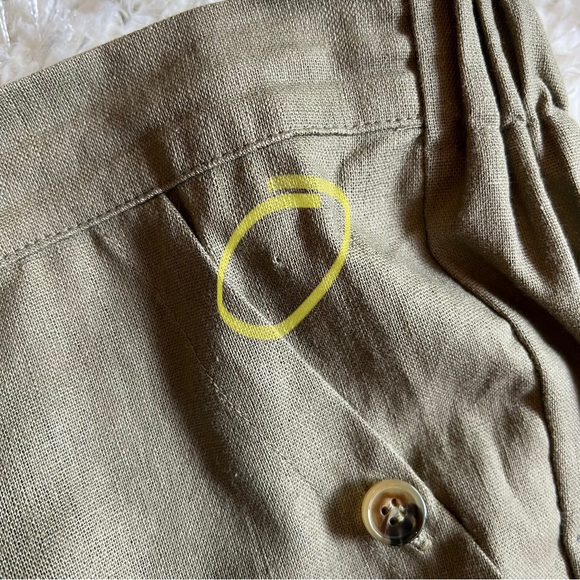 Modern Citizen Linen Wide Leg Crop Pants Size Medium - Picture 7 of 7